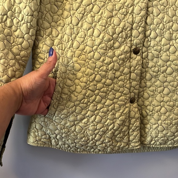 Ariat Embroidered Chartreuse Jacket Green Yellow with Brown Stitching Size M - Picture 4 of 13